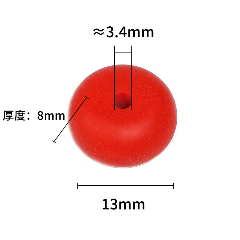 Wholesale 14mm Silicone Flat Beads Candy Color Abacus Beads DIY